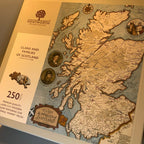 Scotland Map & Family Clan Wooden Puzzle