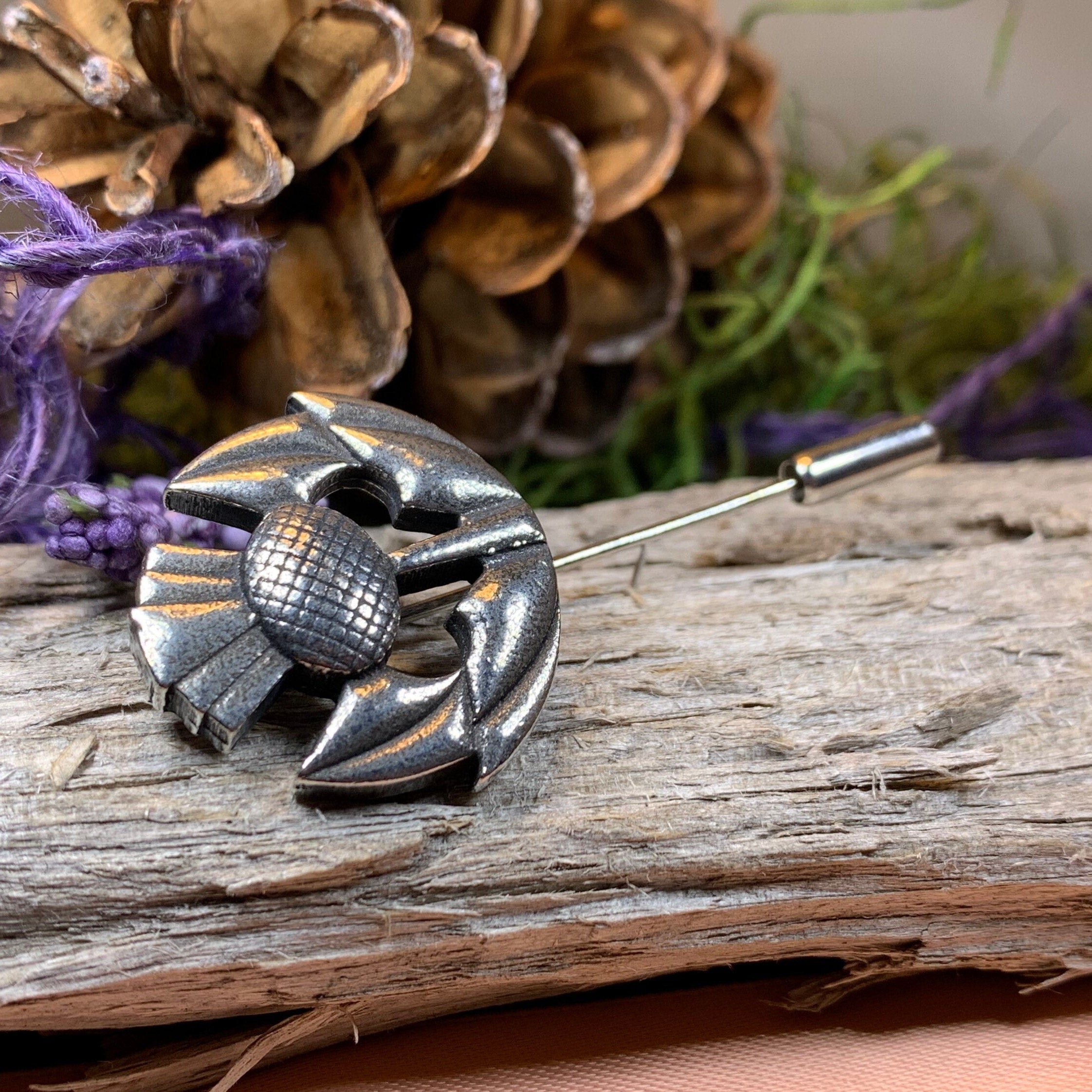 Clyde Thistle Stick Pin