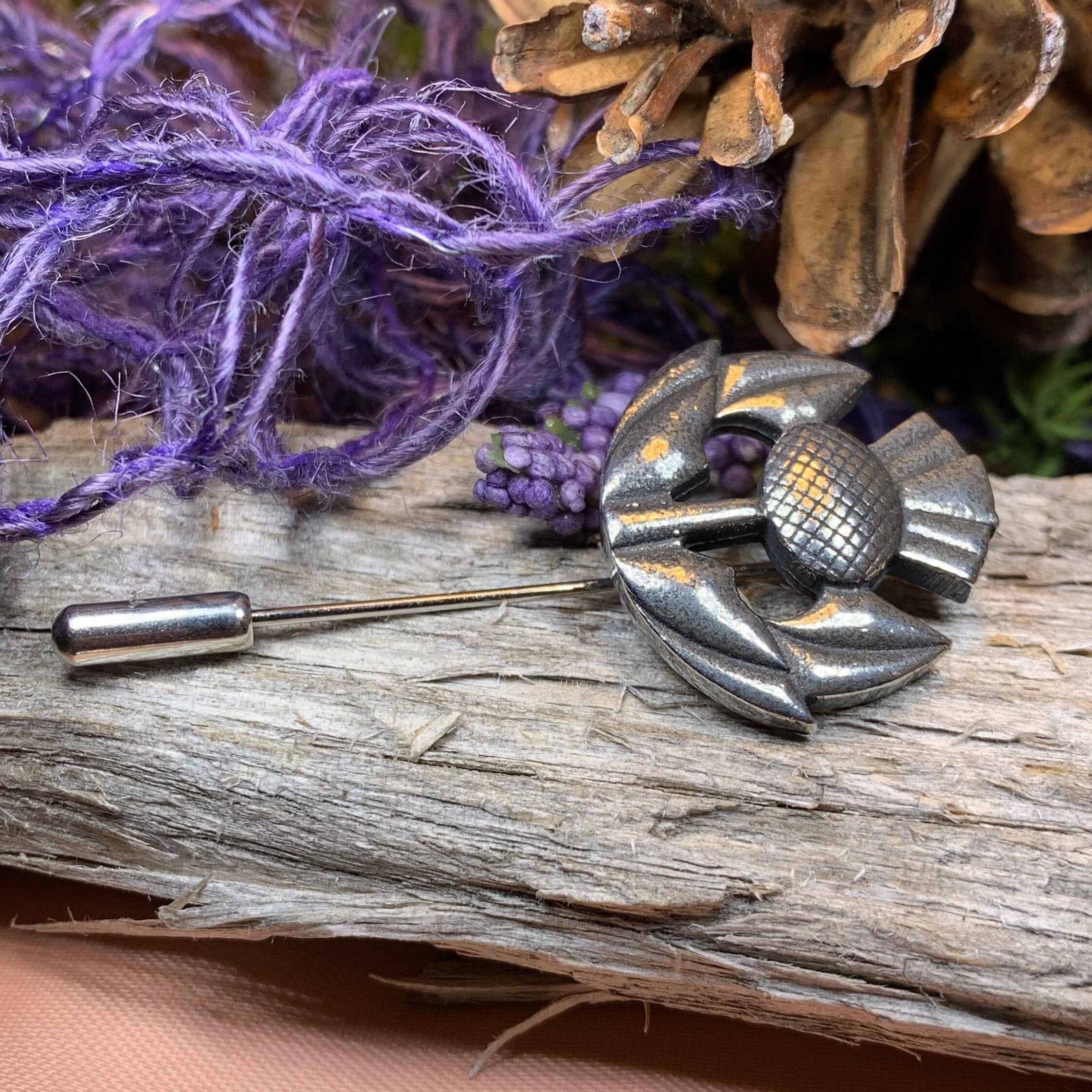 Clyde Thistle Stick Pin