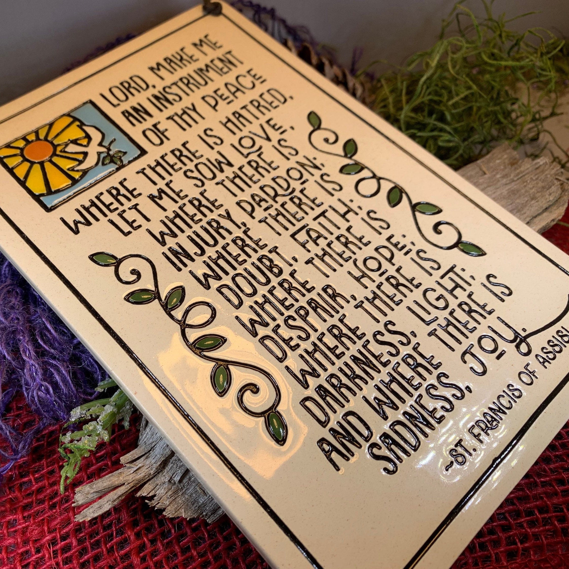 Christian Blessing St. Francis Wall Art