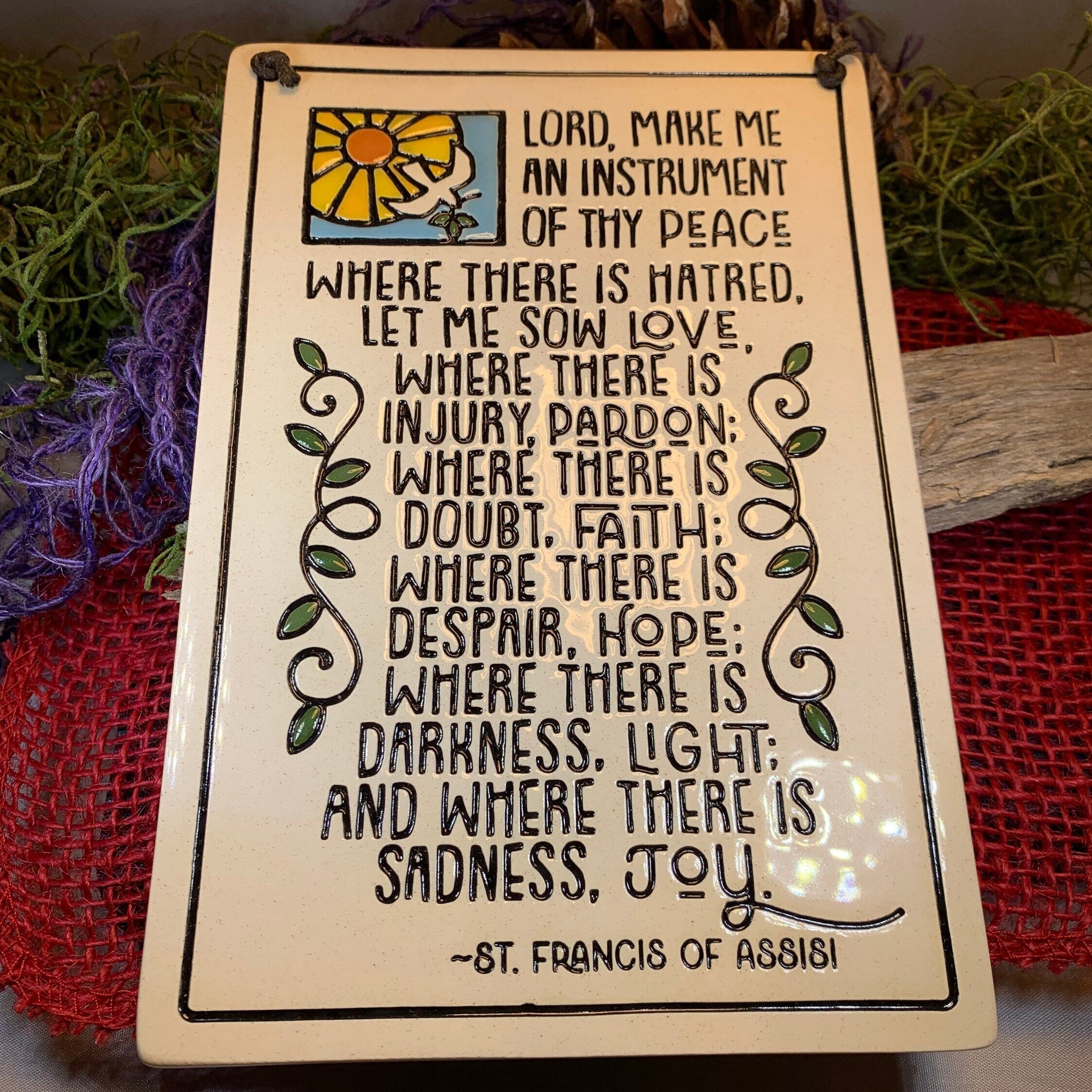 Christian Blessing St. Francis Wall Art