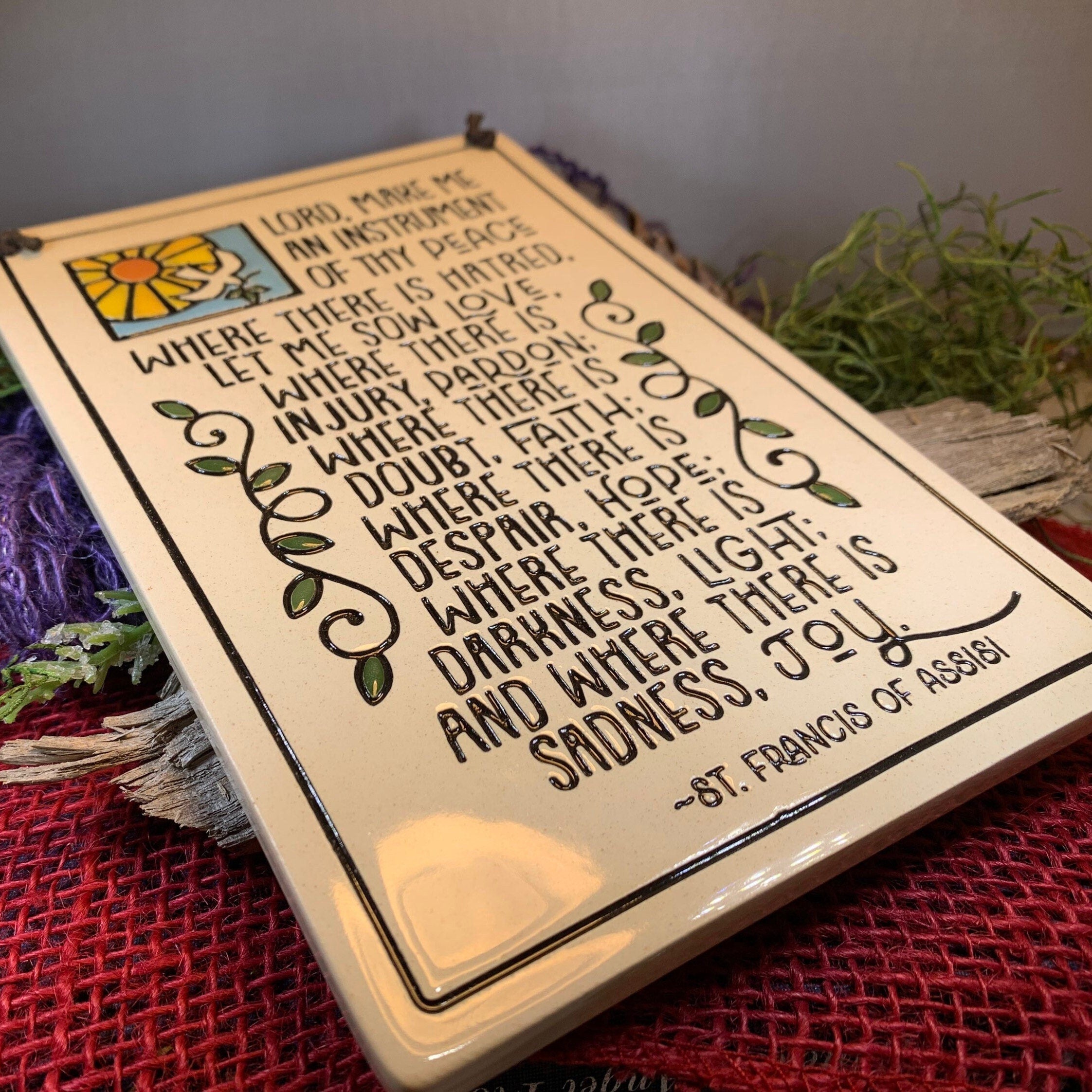 Christian Blessing St. Francis Wall Art