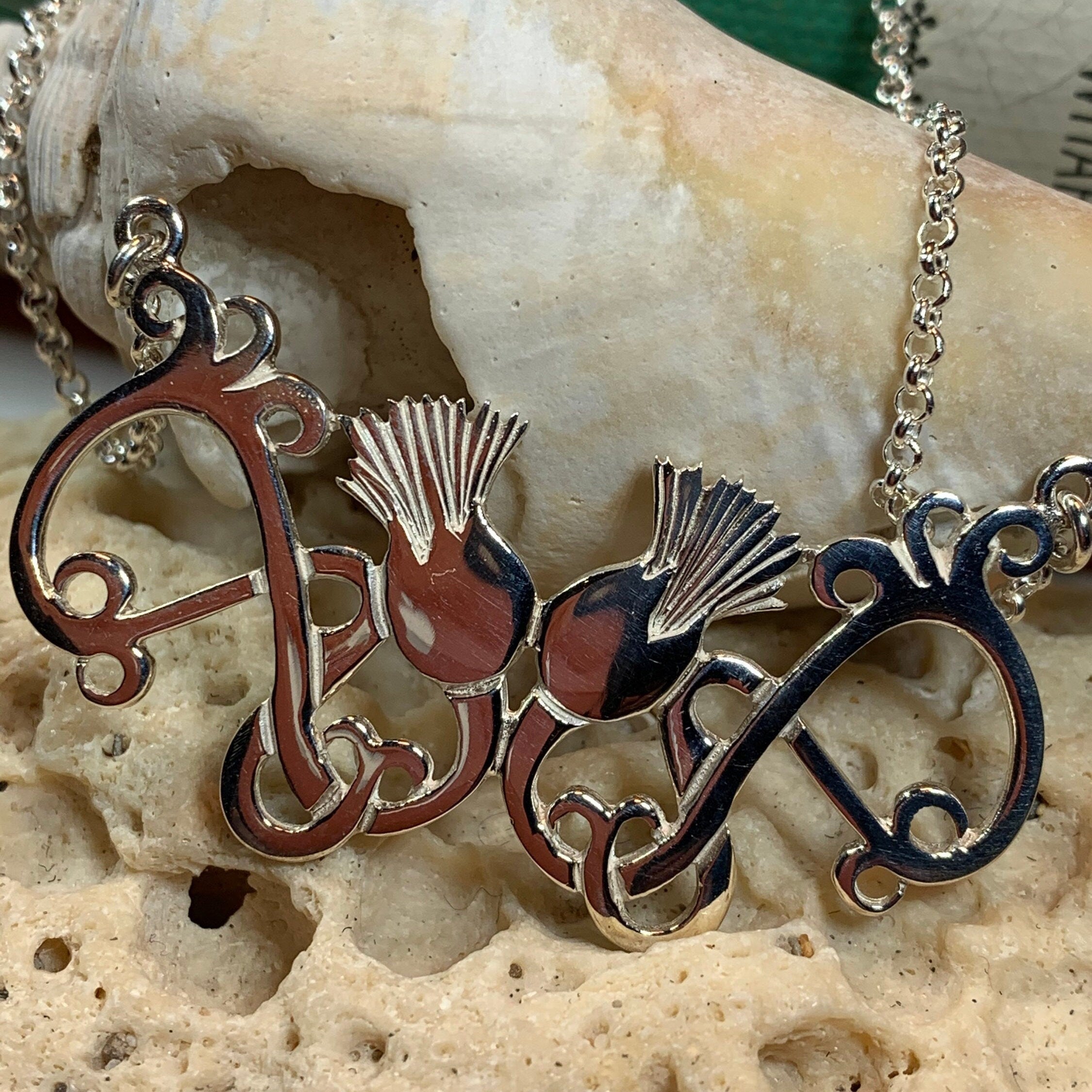 Scottish Meadow Thistle Necklace