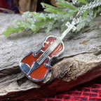 Realistic Fiddle Necklace