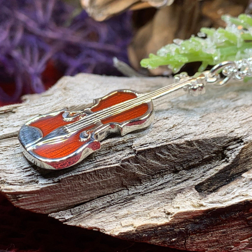 Realistic Fiddle Necklace
