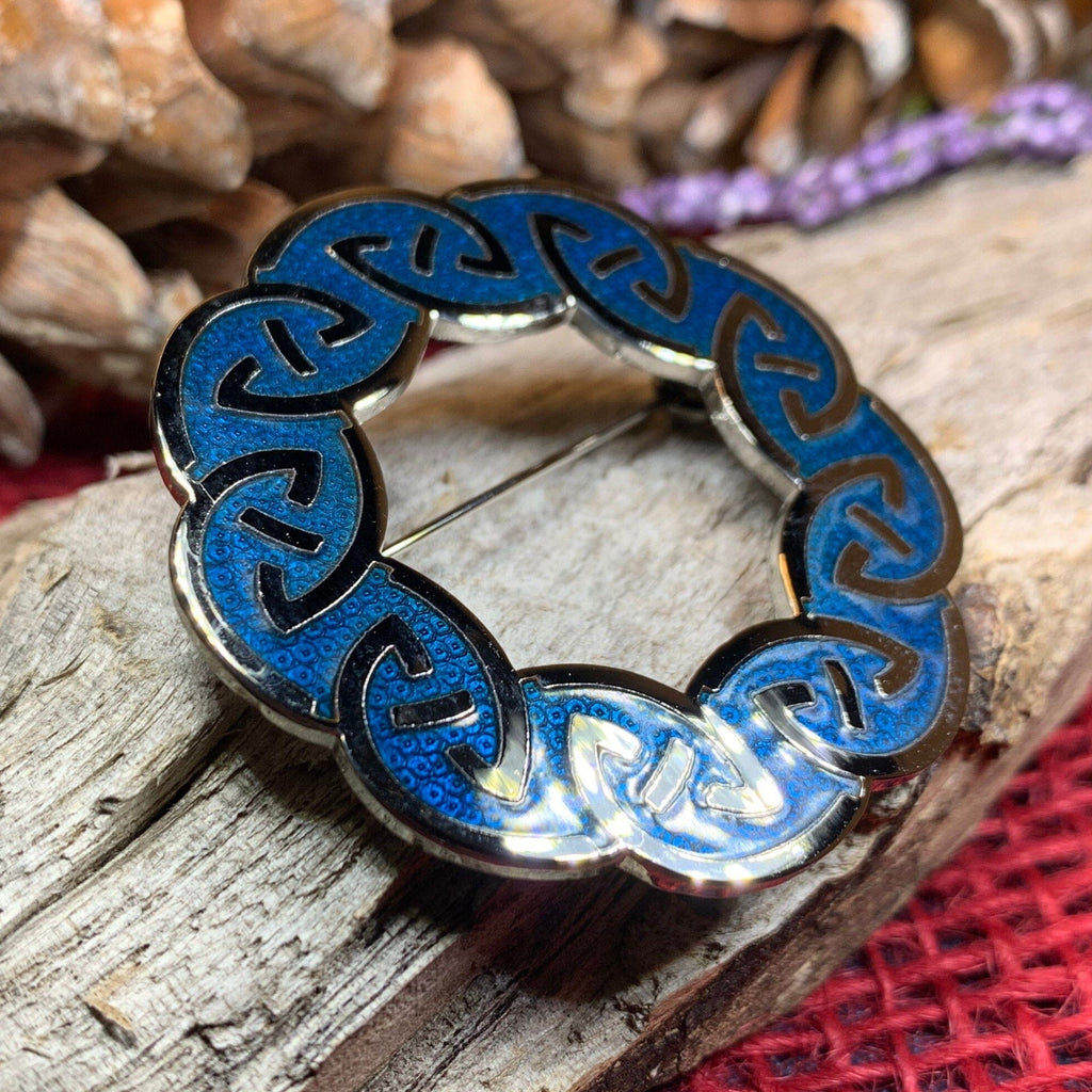 Lenzie Celtic Enamel Brooch