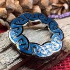 Lenzie Celtic Enamel Brooch