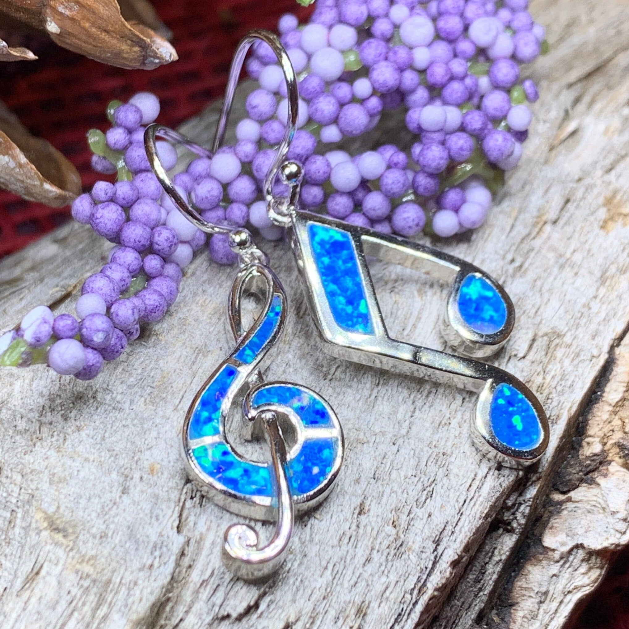 Symphony Opal Music Earrings