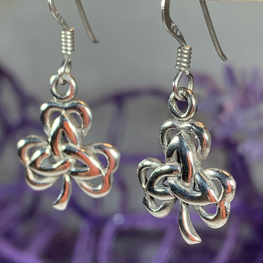 Shamrock Trinity Knot Earrings
