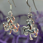 Shamrock Trinity Knot Earrings