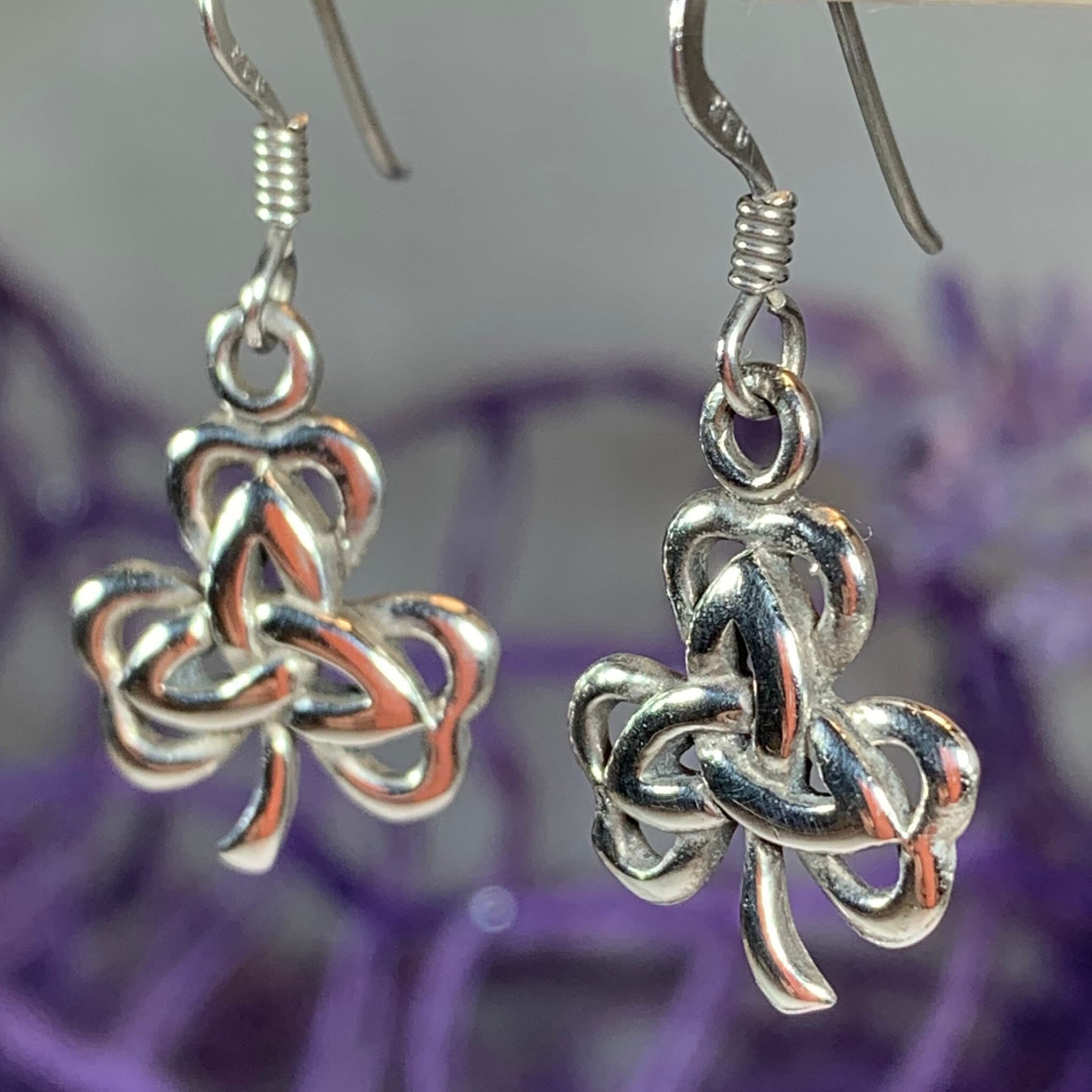 Shamrock Trinity Knot Earrings