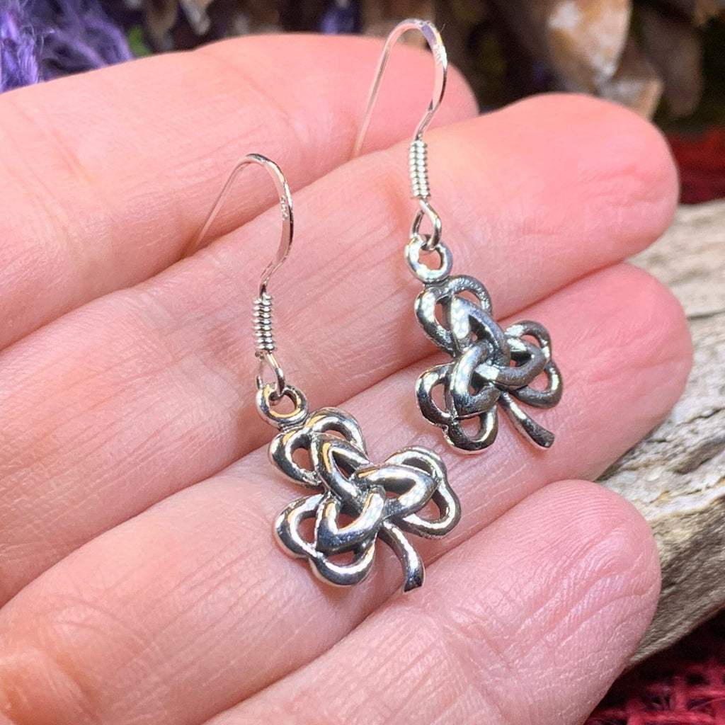 Shamrock Trinity Knot Earrings