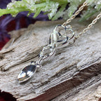 Celtic Hearts Welsh Love Spoon Necklace