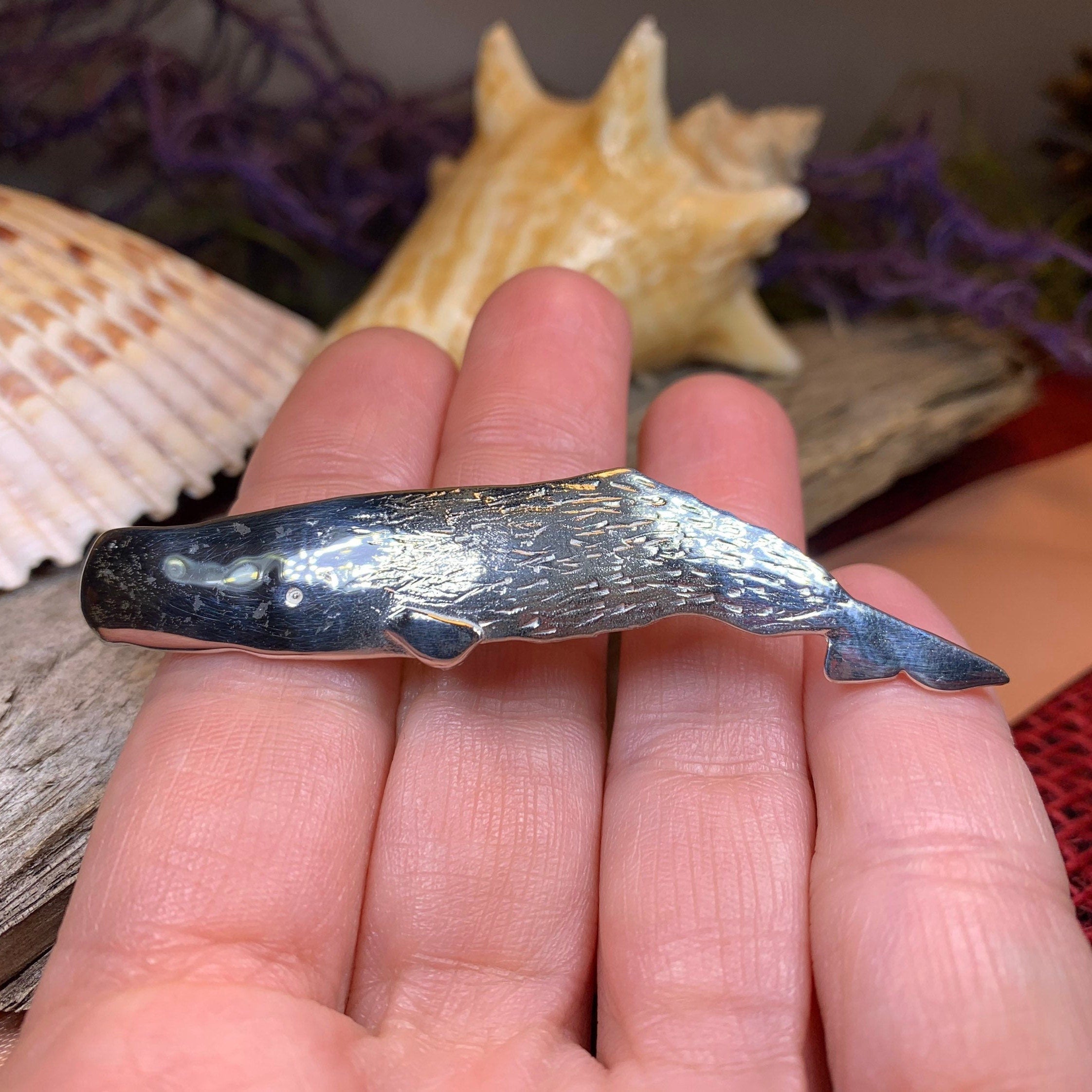 Realistic Sperm Whale Necklace