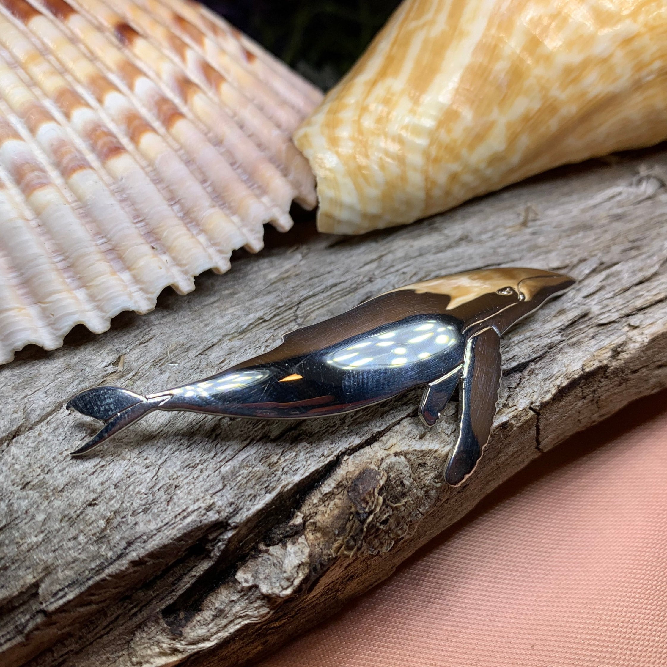 Realistic Humpback Whale Necklace