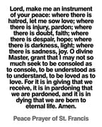 Christian Blessing St. Francis Wall Art