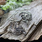 Raven's Moon Celtic Earrings
