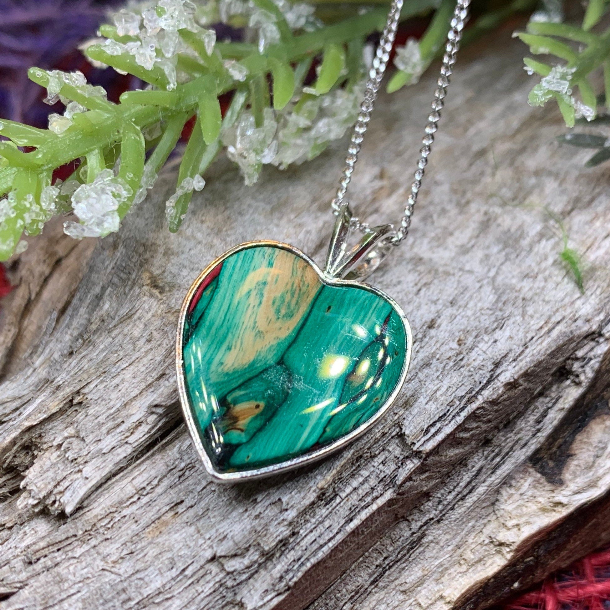 Scottish Heathergems Heart Necklace