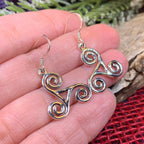 Elfwyn Celtic Spiral Earrings