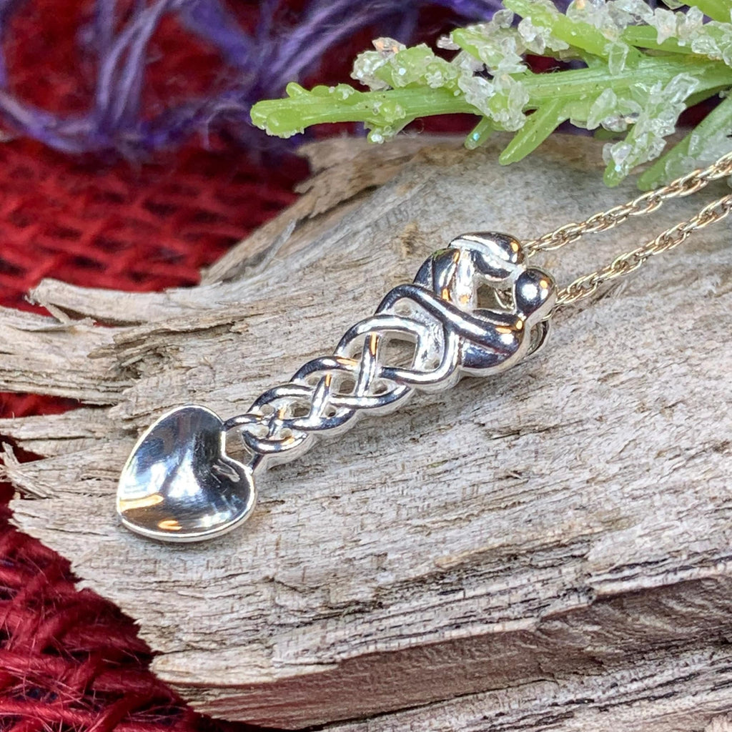 Welsh Loving Arms Love Spoon Necklace
