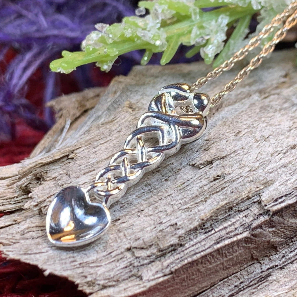 Welsh Loving Arms Love Spoon Necklace