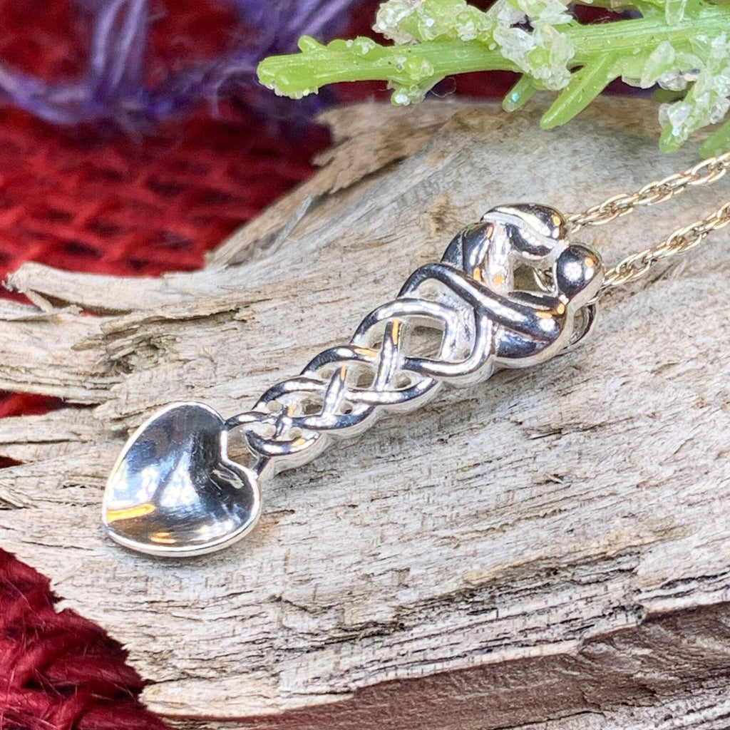Welsh Loving Arms Love Spoon Necklace