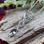 Celtic Hearts Welsh Love Spoon Necklace