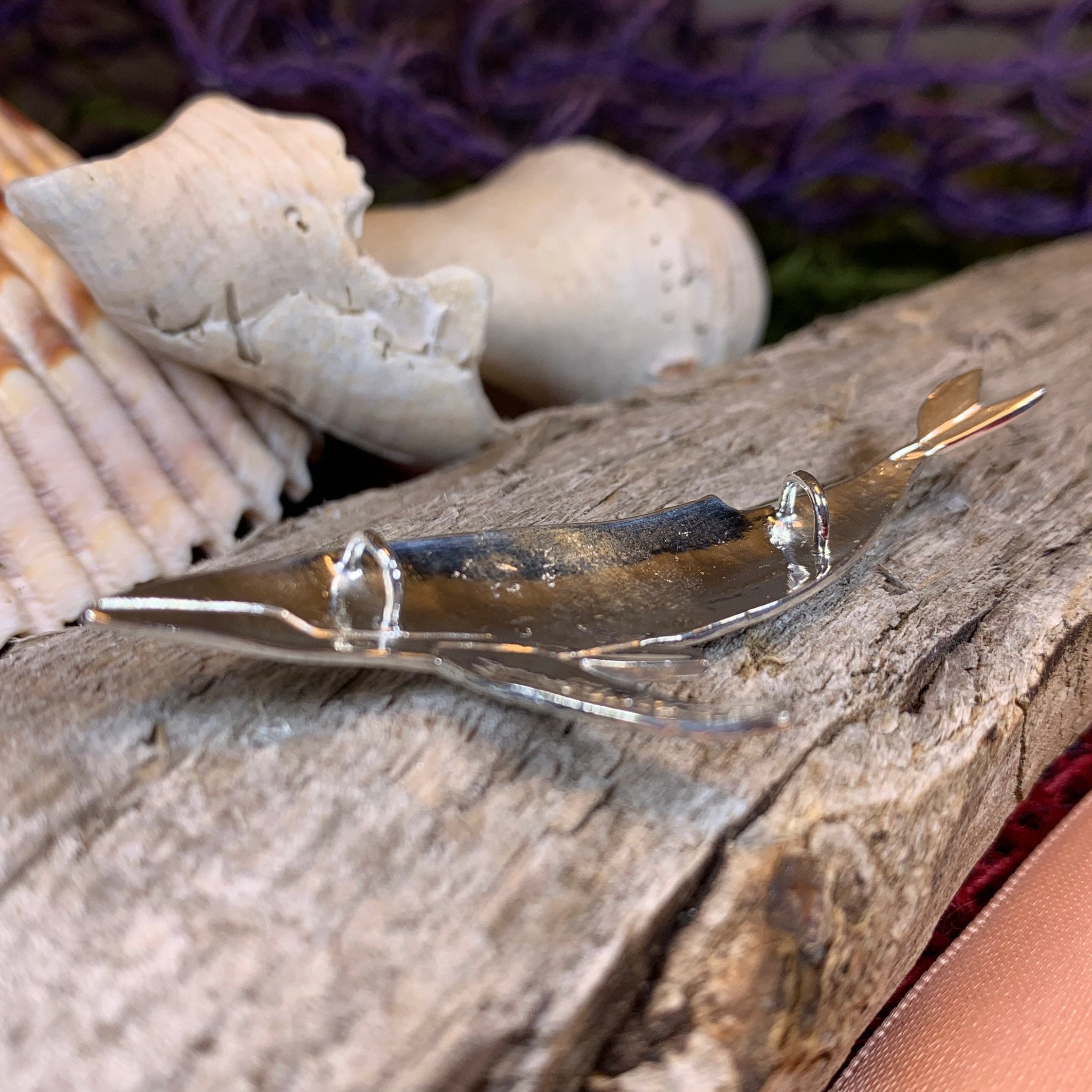 Realistic Humpback Whale Necklace