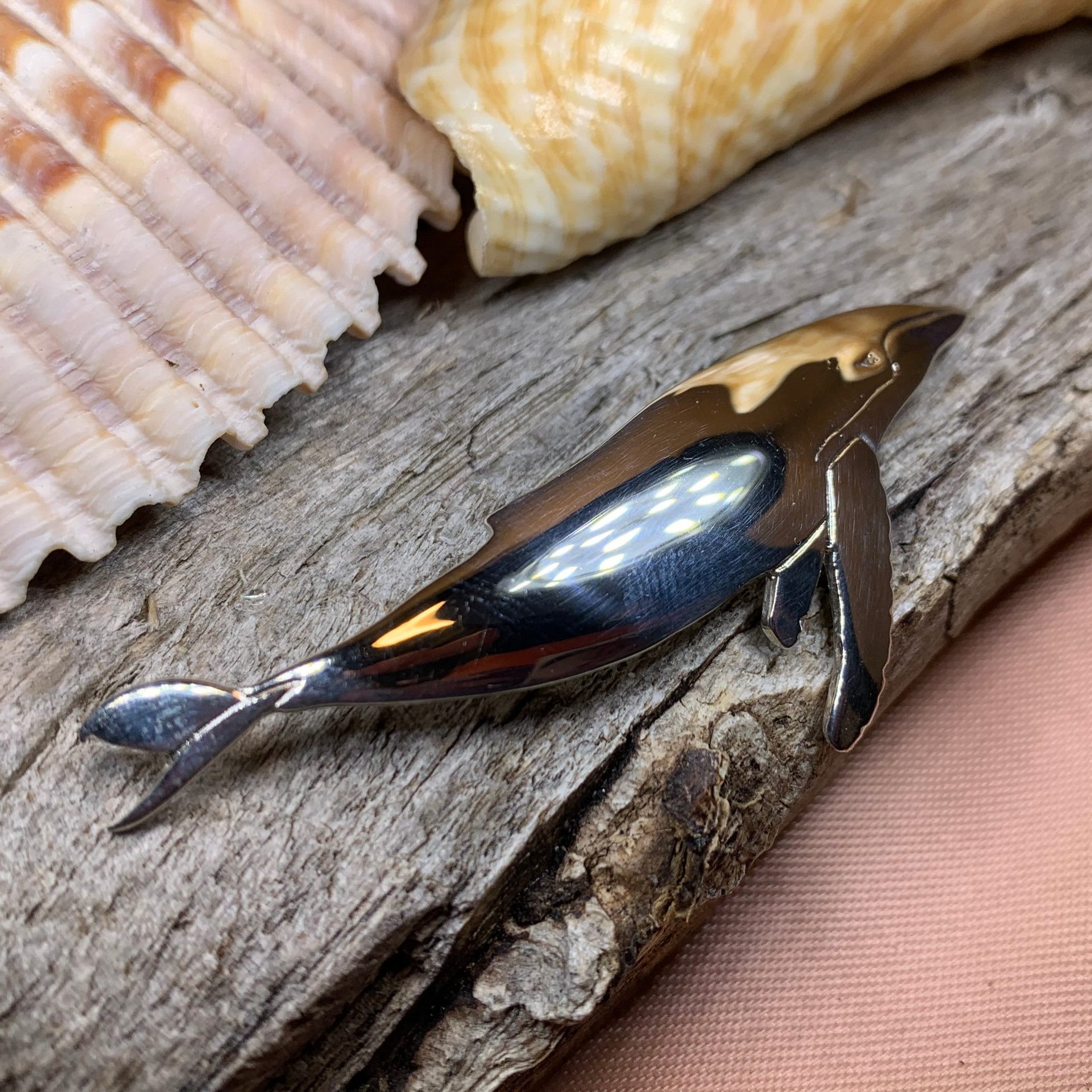 Realistic Humpback Whale Necklace