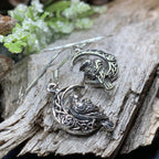 Raven's Moon Celtic Earrings