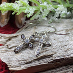 Purity Celtic Cross Earrings
