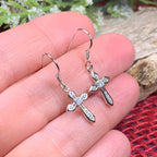 Purity Celtic Cross Earrings