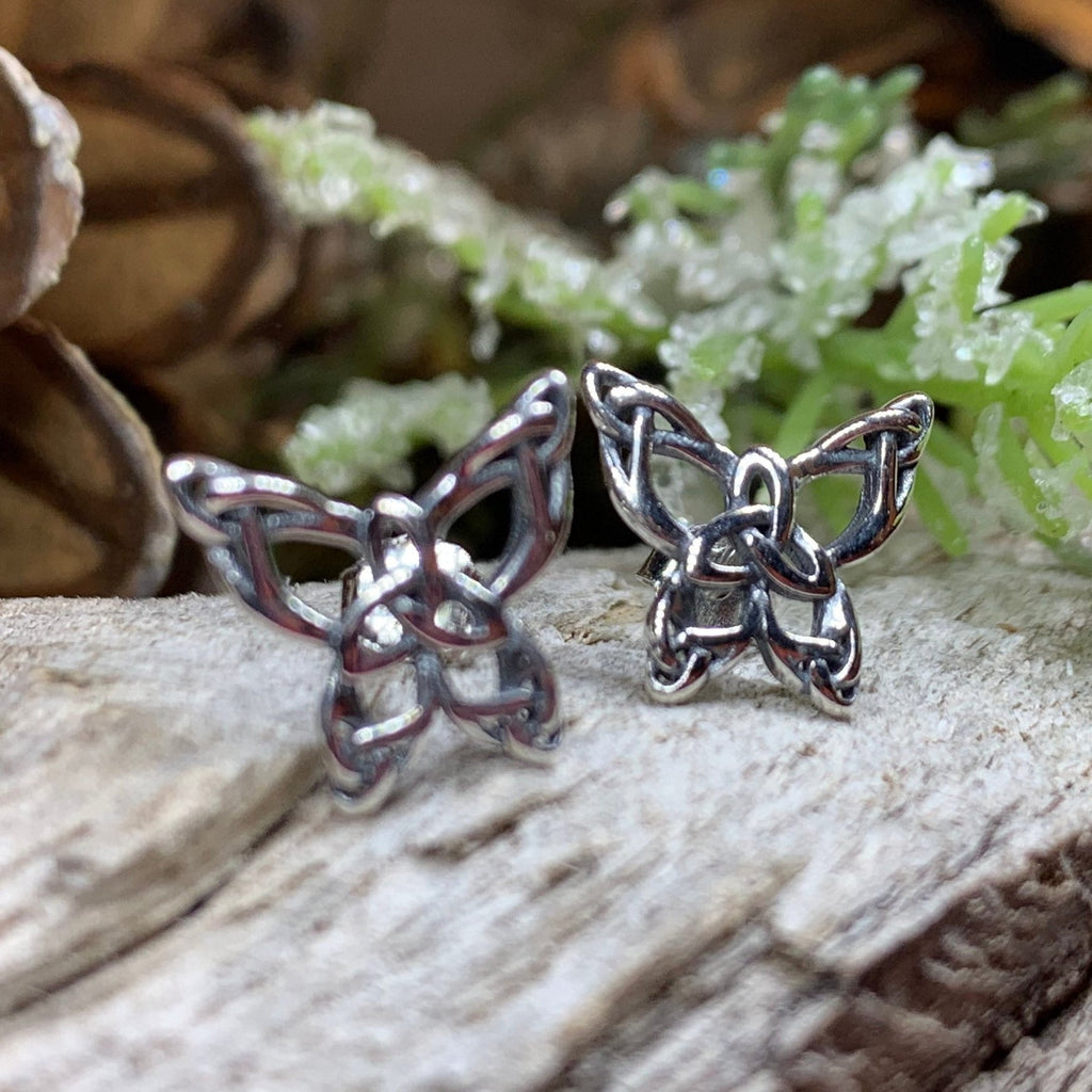 Celtic Butterfly Post Earrings