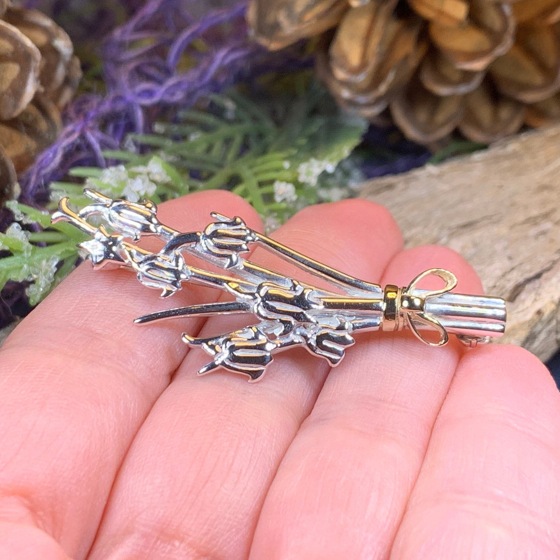 Bluebell Posey Brooch