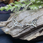 Pearl Celtic Knot Necklace