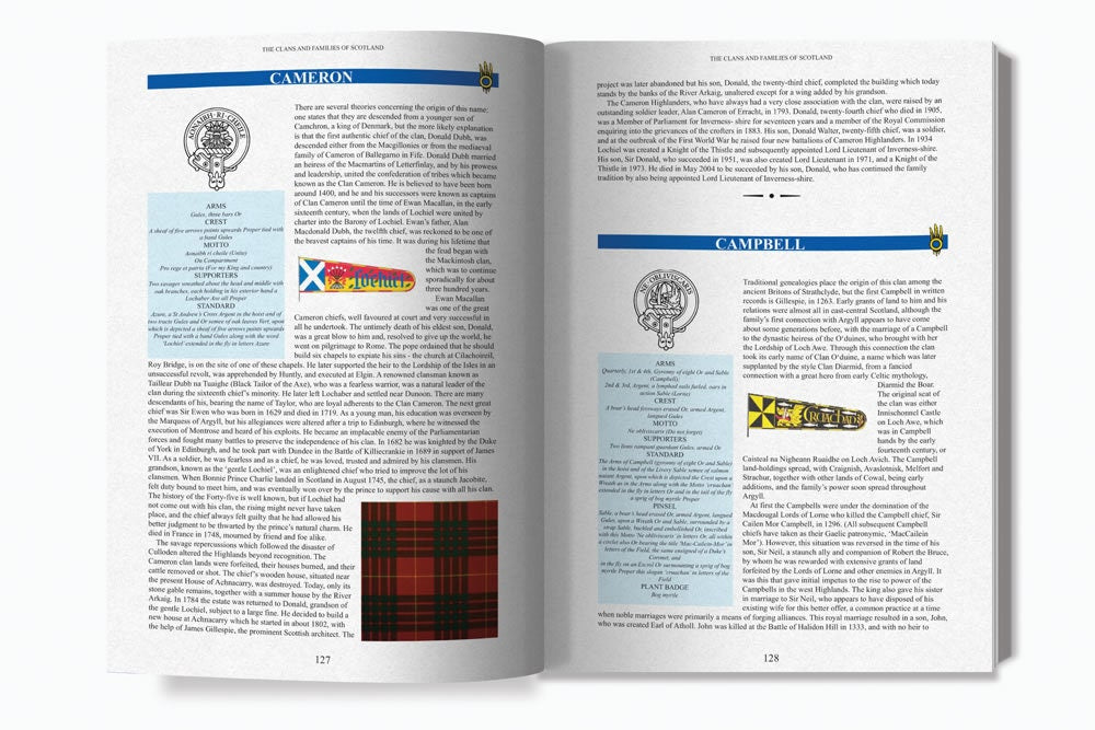 Scottish Clan and Family Hard Cover Book