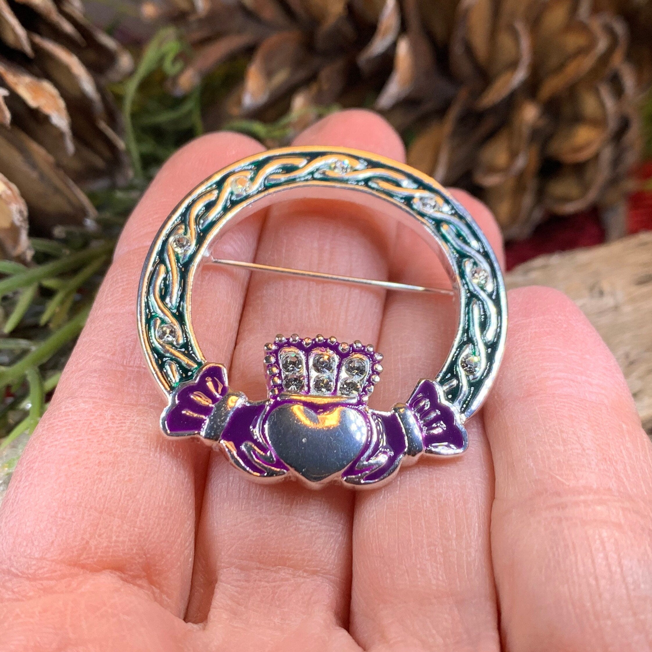 Maggie Claddagh Brooch