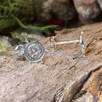 Ship's Helm Stud Earrings