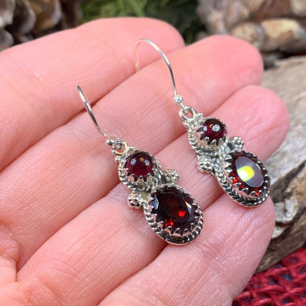 Garnet Romantic Earrings