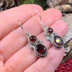 Garnet Romantic Earrings