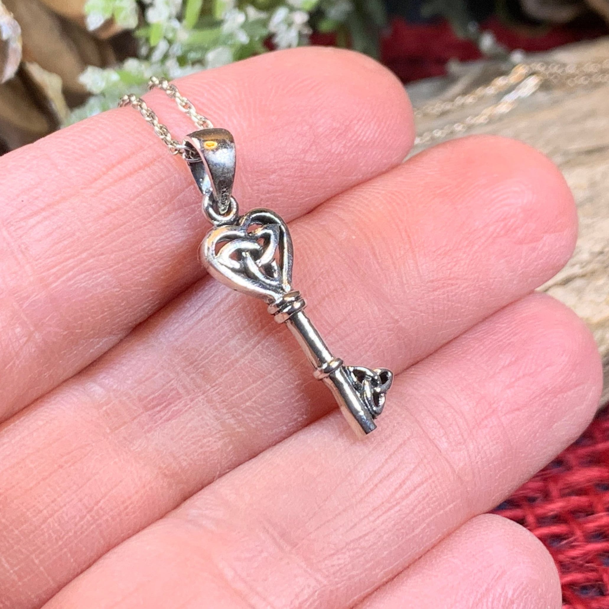 Petite Celtic Key Necklace