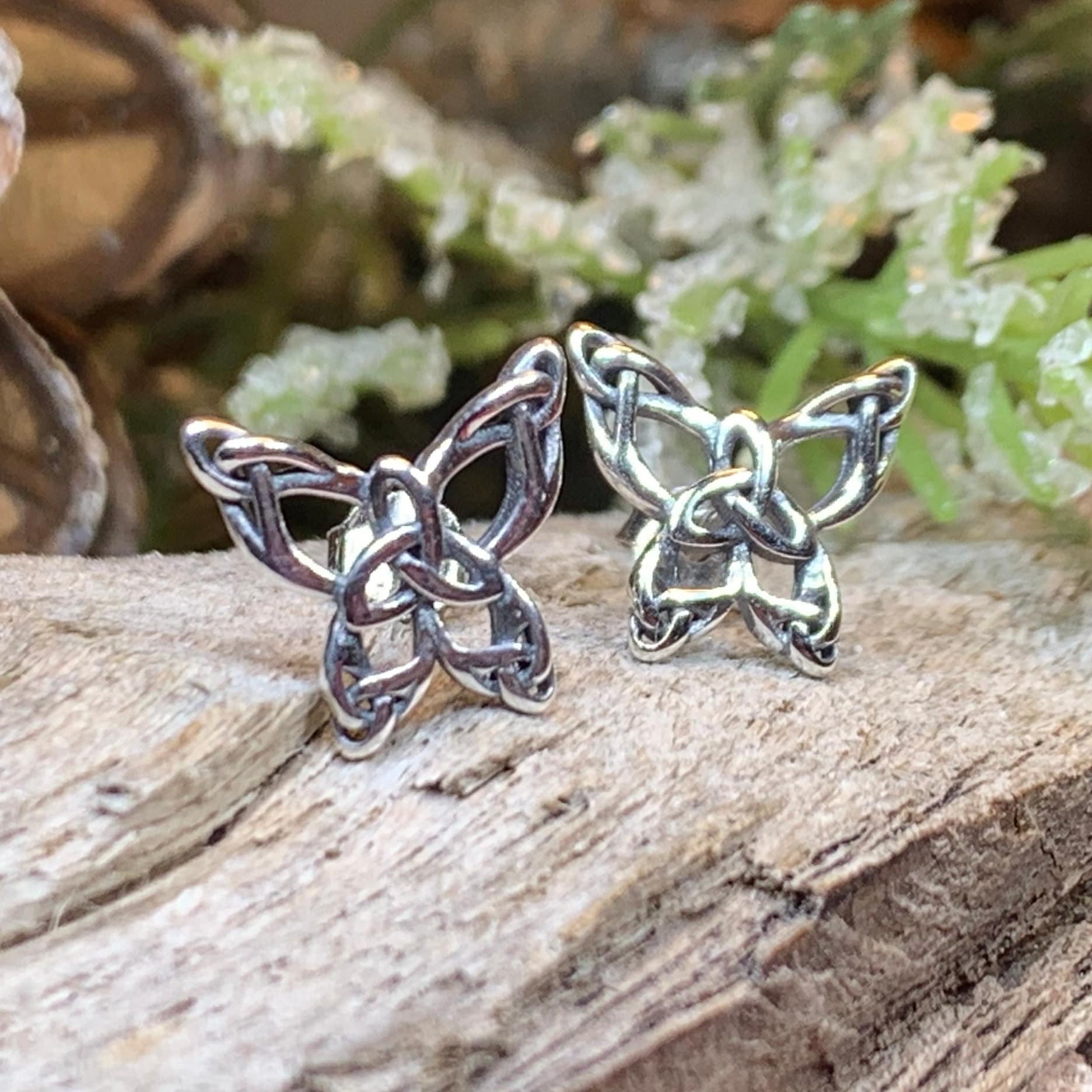 Celtic Butterfly Post Earrings