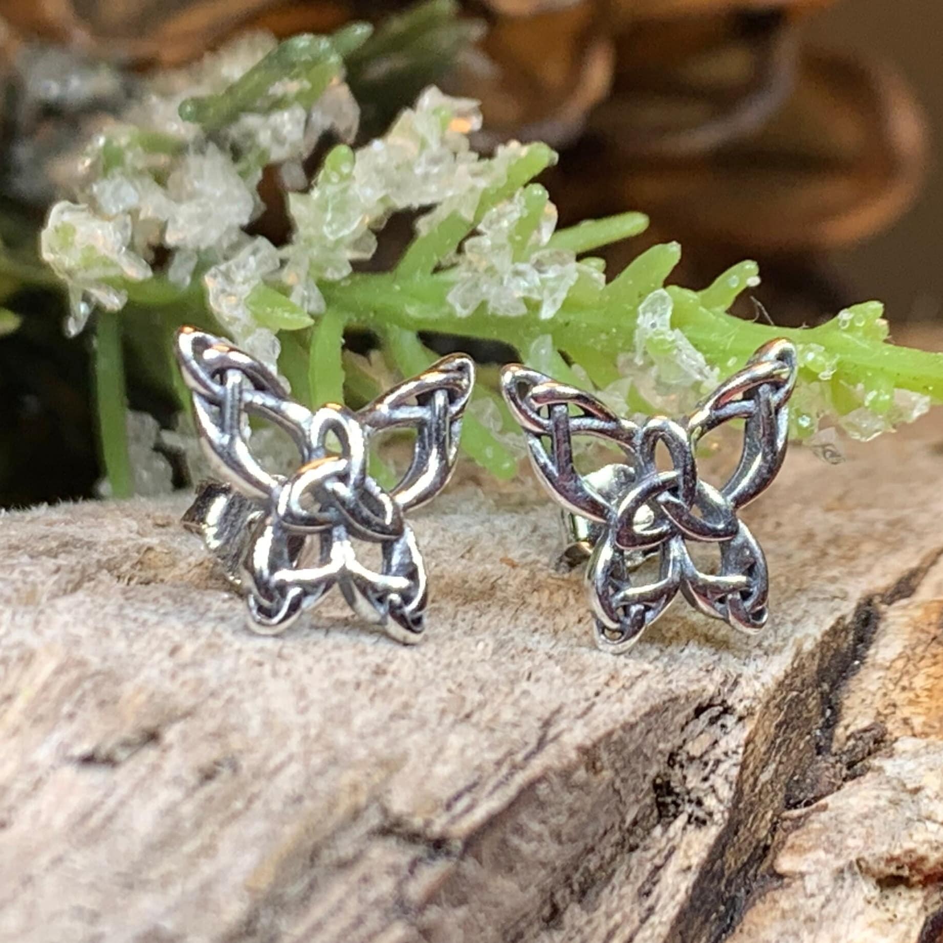 Celtic Butterfly Post Earrings