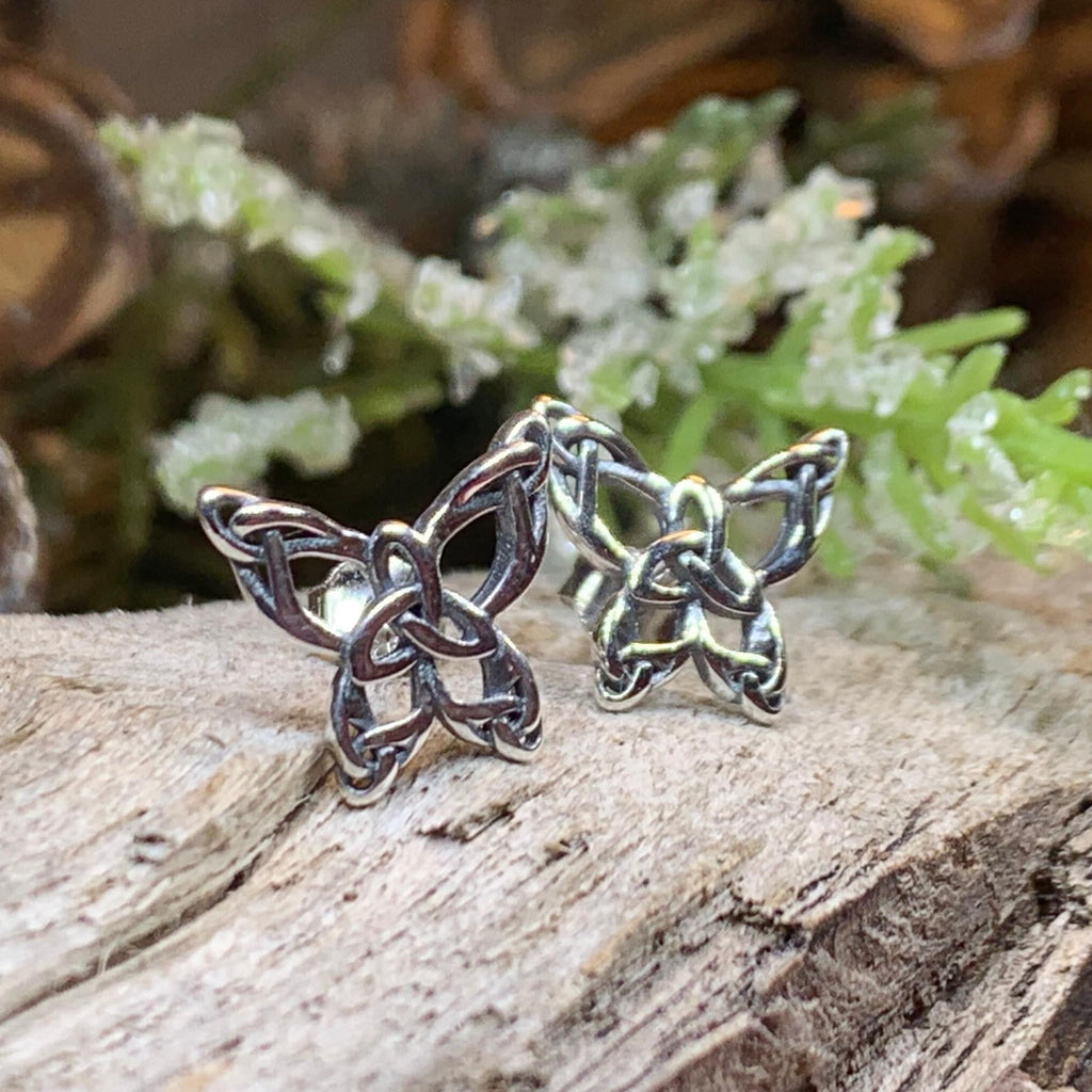 Celtic Butterfly Post Earrings