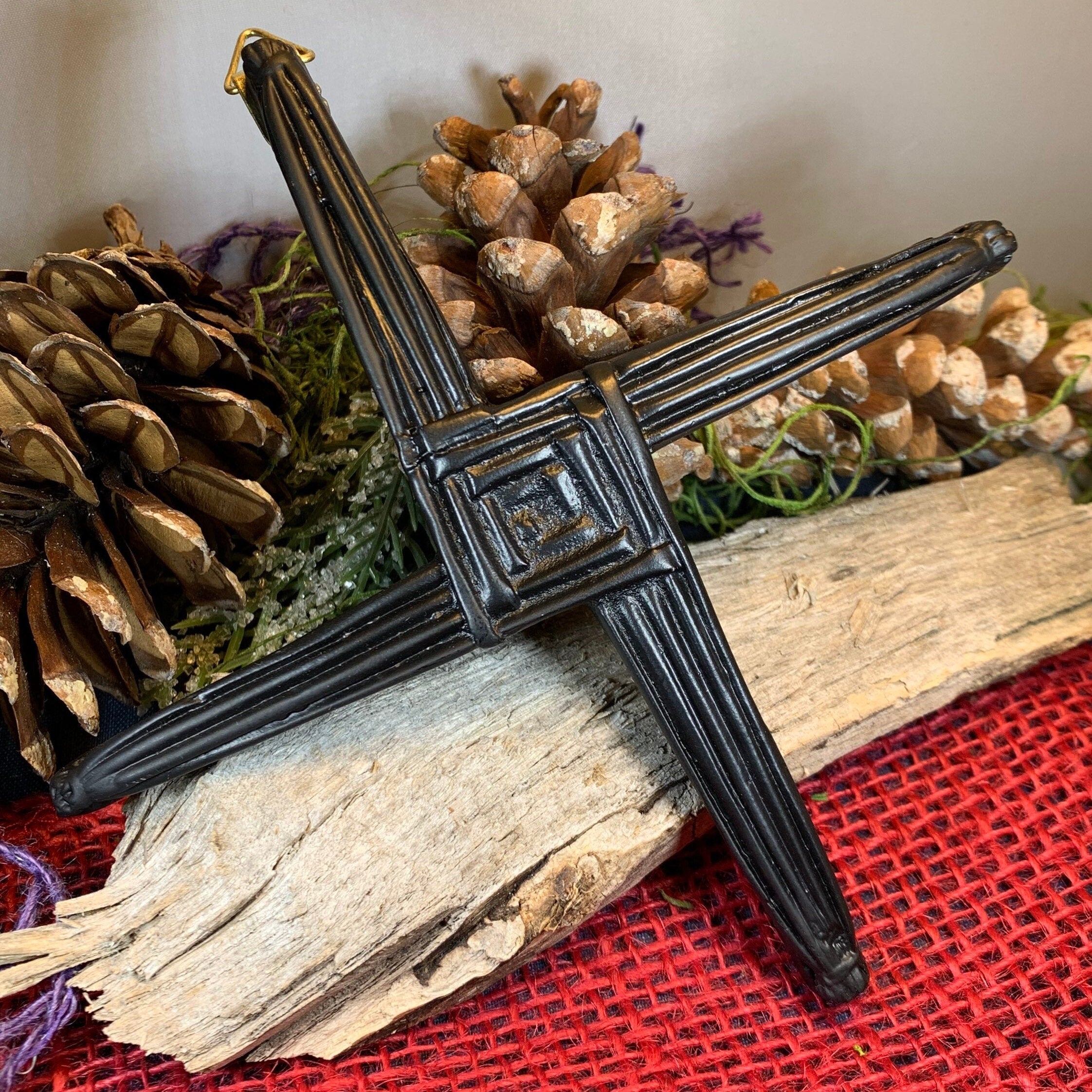 Saint Brigid's Irish Turf Celtic Cross