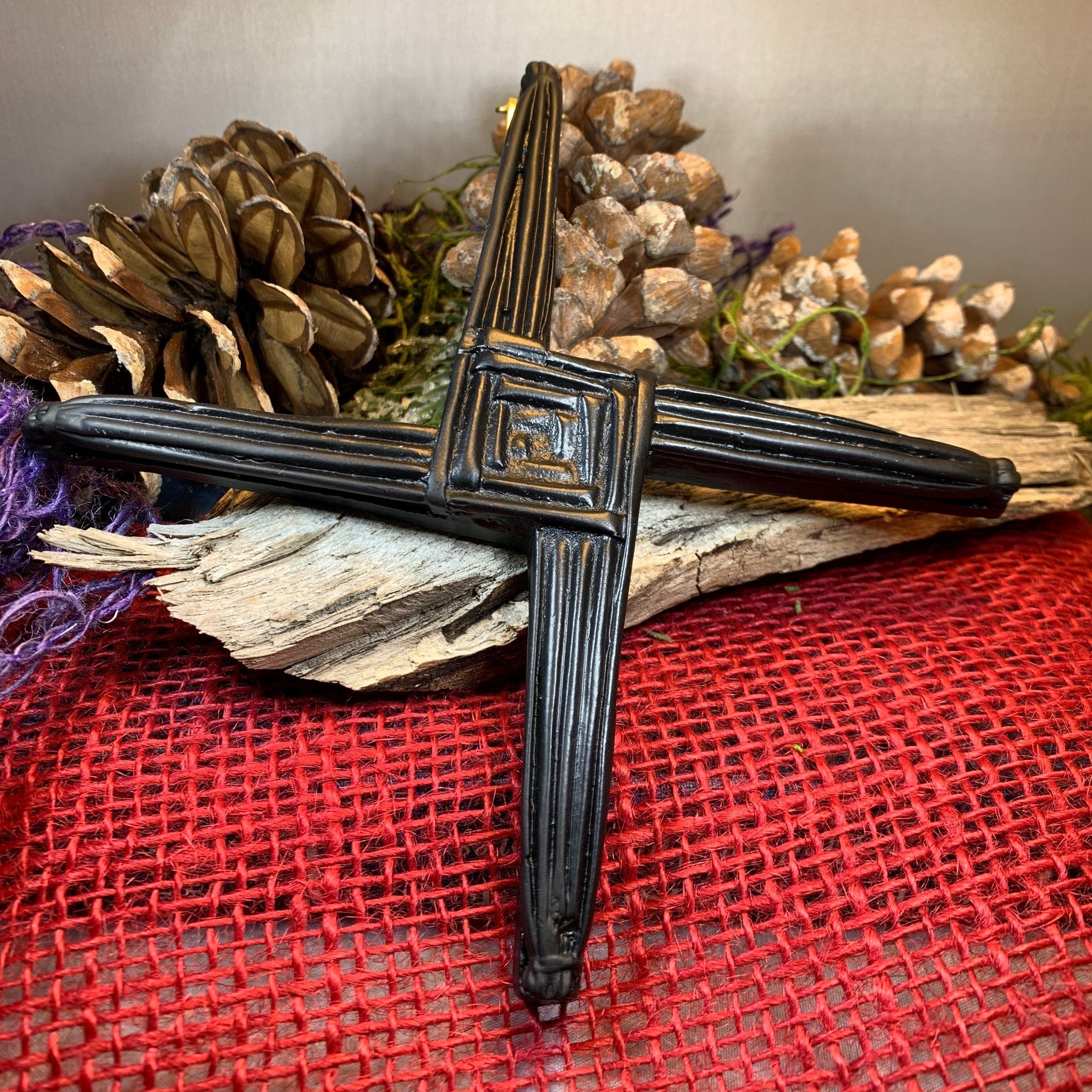 Saint Brigid's Irish Turf Celtic Cross