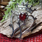 Garnet Luckenbooth Brooch