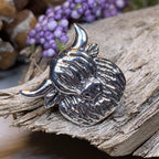 Shaggy Highland Cow Lapel Pin