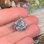 Shaggy Highland Cow Lapel Pin
