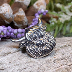 Shaggy Highland Cow Lapel Pin